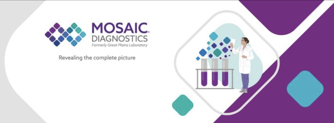 Logo of Mosaic Diagnostics Laboratory testing offered by Dr. Lea Kelley